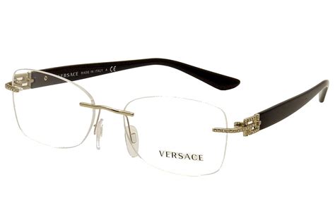 versace clear glasses frames|versace rimless eyeglasses for women.